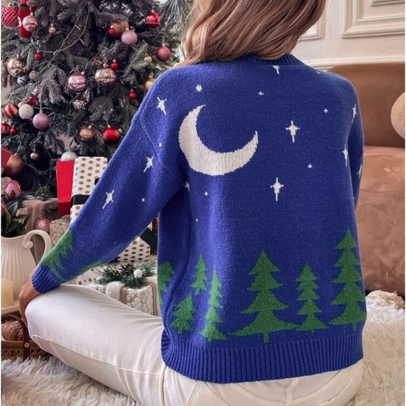 New Christmas pattern long sleeve sweater - Picture 5 of 6